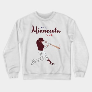 Minnesota USA Baseball Crewneck Sweatshirt